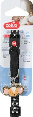 Produktbild von ZOLUX Katzenhalsband mit mausförmigem Anhänger CHATOUILLE schwarz