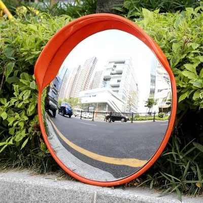 Immagine prodotto di Specchio convesso per traffico, diametro 60 cm - Resistente agli agenti atmosferici e flessibile