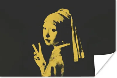 Produktbild von MuchoWow® Poster Das Mädchen mit dem Perlenohrring - Vermeer - Frieden 180x120 cm - Fotoplakat