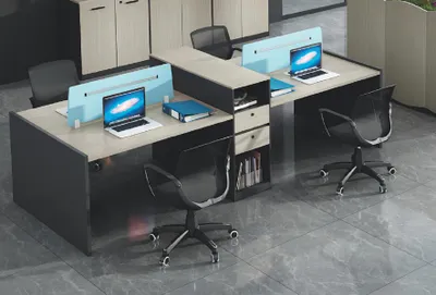 Produktbild von Schreibtisch Co-Working-Tisch Teambürotisch Gemeinschaftsschreibtisch 4 Personen