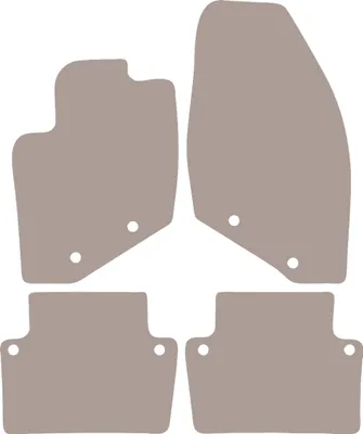 Image de Tapis de sol en velours pour Volvo S80 I sedan (1998-2006) - tapis de sol LUX beige (4 pièces)