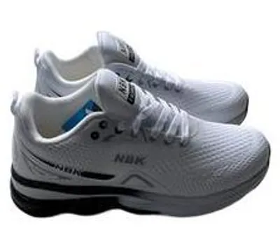Produktbild von Herren Sneaker NBK Turnschuhe Laufschuhe mit Dämpfung - Weiß, Gr. 42