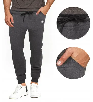 Immagine prodotto di Pantaloni da jogging da uomo Moraj con polsini e tasche – Grigio, taglia L, comodi