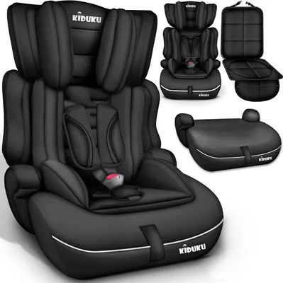 Produktbild von KIDUKU® Autokindersitz Kinderautositz Autositz Kindersitz 9-36kg Gruppe 1+2+3 Schwarz