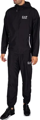 Produktbild von EA7 Herren Leichter Trainingsanzug mit Logo, Schwarz XS