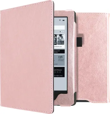 Produktbild von imoshion Vegan Leather Klapphülle Kobo Aura H2O - Rosé gold