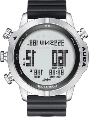 Productafbeelding van Duikcomputer Horloge - Onderwatermeter - Diepte Meten - Met Kompas Functie - 50M Waterdicht - Zwart