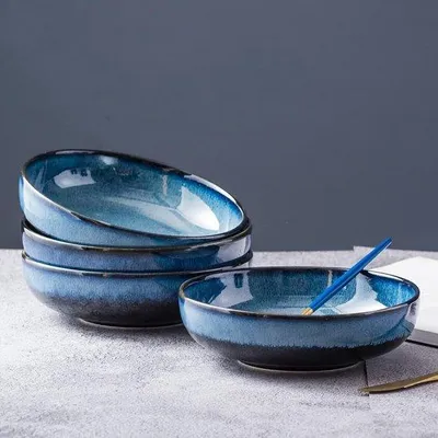 Immagine prodotto di Ciotola in porcellana da 20 cm, set da 4 pezzi, per zuppa, dessert, colazione