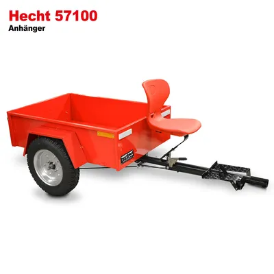 Produktbild von HECHT 57100 Anhänger | inklusive Kupplung | 300 kg | mit Sitz und Fuß- & Feststellbremse