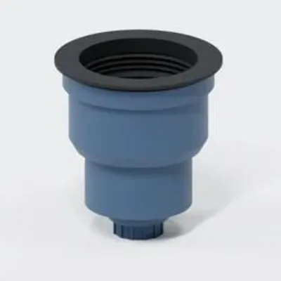 Obrázok produktu pre POLOPLAST, odvod kondenzátu, priemer DN100/1/2", typ POLO-KAL, materiál PP-MD/mosadz, priemer 100 mm, modrá farba, 1 kus.