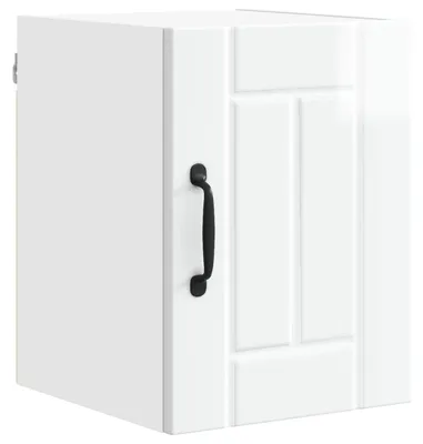 Imagen del producto de vidaXL Armario de pared LUCCA, blanco brillante, 30 x 31 x 40 cm, material de madera