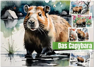 Produktbild von Das Capybara (Wandkalender 2026 DIN A3 quer), CALVENDO Monatskalender
