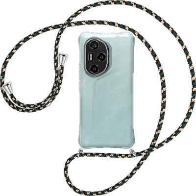 Produktbild von Handykette Backcover-Schutzhülle mit Band (Metall silberfarben) für Honor 300 Pro 5G - camouflage