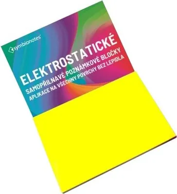 Zdjęcie produktu dla Notatniki elektrostatyczne SYMBIO Symbionotes/ 70x100 mm/ żółty/ opakowanie 100 szt
