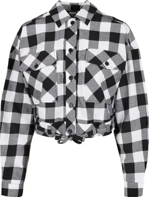 Obrázok produktu pre Urban Classics - Dámske krátke nohavice FLANELL Hemd schwarz - 3XL