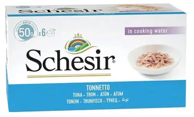 Image de SCHESIR dans l'eau pour cuisson Thon - nourriture humide pour chats - 6 x 50 g