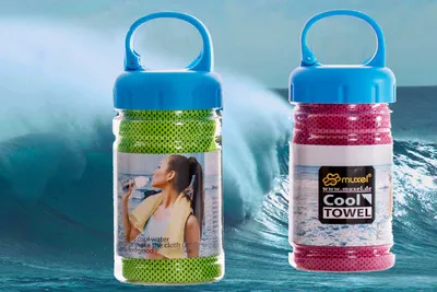 Obrázek produktu pro 2 Cool Down Towel Chladicí ručník proti potu Sportovní ručník Fitness ručník