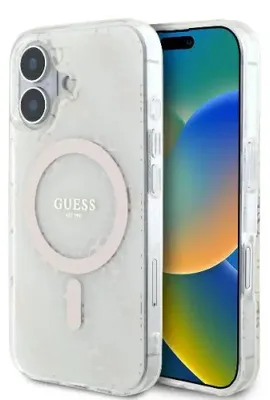 Zdjęcie produktu dla Guess Guhmp16Mh4Dteh Iphone 16 Plus6.7 Biały/White Hardcase Iml 4G Background Magsafe