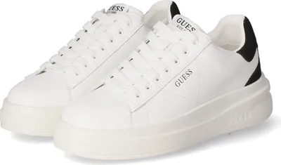 Obrázok produktu pre Guess Women's Low Sneaker White Leather Textile Synthetic Mix Veľkosť: 40