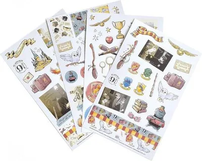 Imagen del producto de Juego de pegatinas de acuarela (4 hojas) – Ideal para la creatividad, el scrapbooking y la planificación
