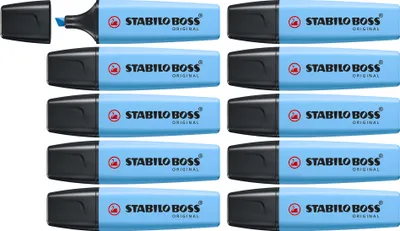 Obrázek produktu pro STABILO Boss Original Pastelový zvýrazňovač 1 ks tupý hrot modrý