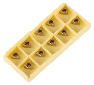 Productafbeelding van Wisselplaten Set 10 Stuks - Hardmetalen Tips - CNC Draaigereedschap - Slijtvast - Hittebestendig - Hoogwaardige Kwaliteit - Snijplaten