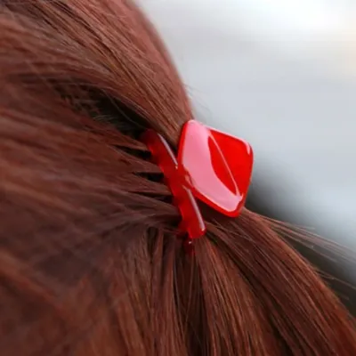 Produktbild von Mini Haarklammer Haarclip Rot