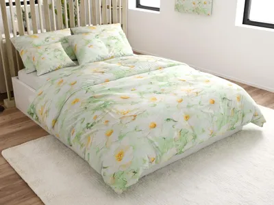Zdjęcie produktu dla Pościel z mikrofibry SPRING MEADOW zielona Rozmiar pościeli: 70 x 80 cm | 140 x 200 cm