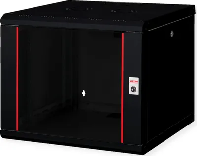 Produktbild von ROLINE 19-Zoll Wandgehäuse Pro 9 HE, 600x600 BxT schwarz