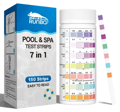 Obrázok produktu pre Solidchoice – 150 testovacích prúžkov 7 v 1 na kontrolu kvality vody v akváriu