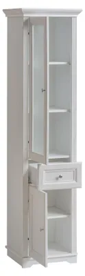 Produktbild von Hochschrank Badmöbel Unterschrank Hochschrank weiß Badschrank Badezimmer Holz