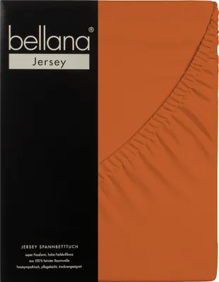 Produktbild von Bellana Jersey Spannbetttuch 140-160 x 200 cm papaya 120g/m², 100% Baumwolle
