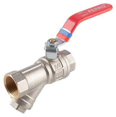 Obrázek produktu pro Novaservis Kulový plnoprůtočný kohout s filtrem, páka MM 3/4˝