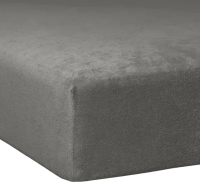 Produktbild von Traumschlaf Flausch Biber Spannbettlaken 140x200 cm - 160x200 cm schiefer