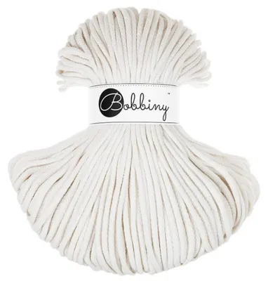 Produktbild von Bobbiny Premium 5 mm 100 m Off White Schnur