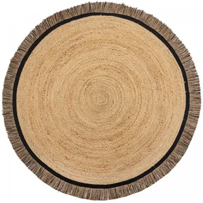 Obrázek produktu pro 180x180 (průměr) kruh Kusový koberec Kahana Black kruh