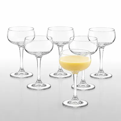 Produktbild von Rona Likörschale 75 ml, Serie Mondo, Likörglas mit moderner klassischer Form, 6 Gläser im Set, spülmaschinenfest, aus dem Hause Rona