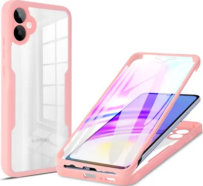 Produktbild von Schutzhülle für Samsung Galaxy A05, Eingebautem Displayschutz 360 Grad Komplettschutz Handyhülle Pink