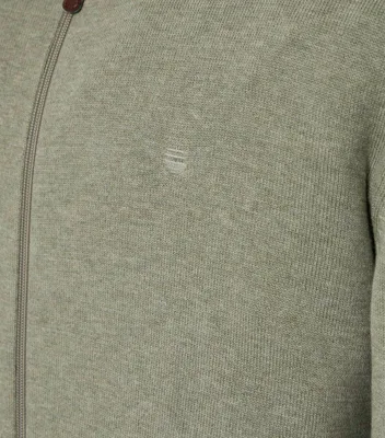 Produktbild von REDMOND Casual Herren Strickjacke Zipper Comfort Salbeigrün 3XL