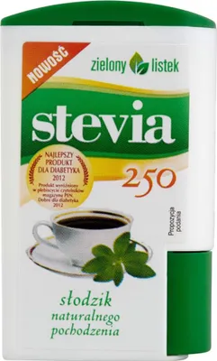 Zdjęcie produktu dla Zielony Listek Stevia Słodzik Naturalnego Pochodzenia 13,8 G (250 Tabletek)