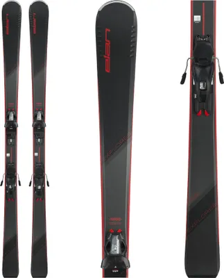 Produktbild von Elan Explore 6 Damen Alpin Skiset inkl. Bindung EL9 GW schwarz/rot 168