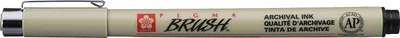 Image de Crayon pinceau SAKURA PIGMA BRUSH, noir