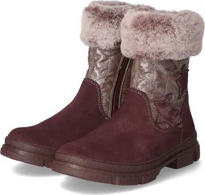 Produktbild von Lurchi Mädchen Winterstiefeletten/ Stiefeletten PIARA Violett Leder-Textil-Mix Größe: 32