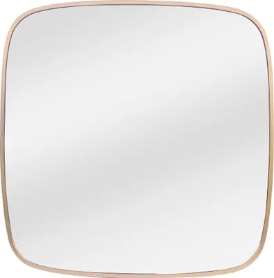 Produktbild von Quadratischer Aluminiumspiegel - 60 x 60 cm - Gold - ALUNI