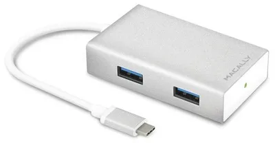 Obrázok produktu pre Macally UC3HUB, USB 3.2 Gen 1 (3.1 Gen 1) Type-C, USB 3.2 Gen 1 (3.1 Gen 1) Type-A, 5000 Mbit/s, 0,105 m, 41 mm, 68 mm