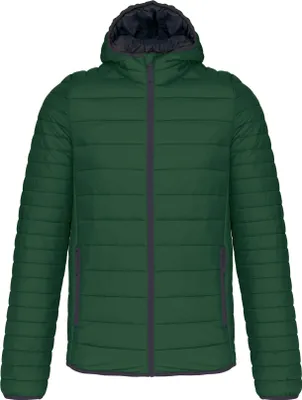 Image de Kariban - Veste matelassée avec capuche pour homme PC6548 (M) (Vert sapin)