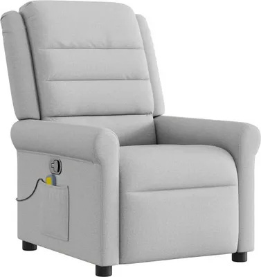 Produktbild von vidaXL Massagesessel Wolkengrau Stoff