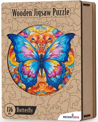 Immagine prodotto di Wooden Puzzle - Butterfly – Lingua: Inglese