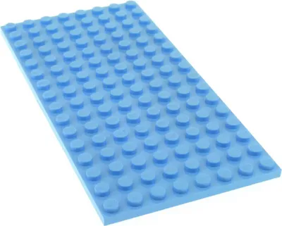Produktbild von 1x Lego Bau Platte 8x16 bright hell blau beidseitig bebaubar 41108 4600612 92438