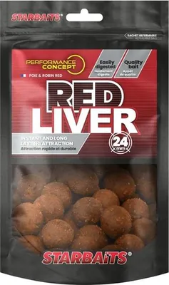 Zdjęcie produktu dla Starbaits Boilie Red Liver 200g 24mm